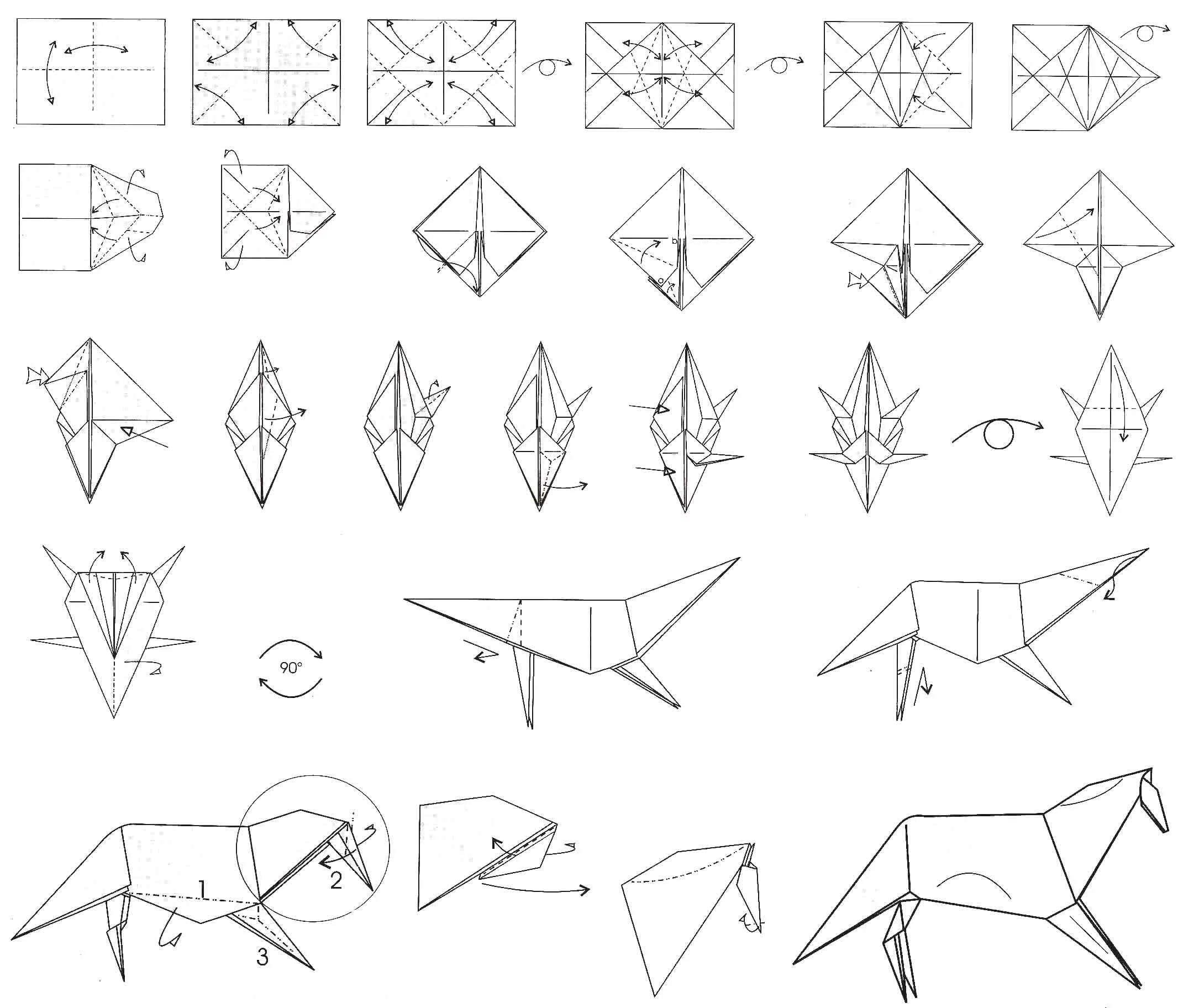Как собирать оригами. Оригами лошадь. Оригами лошадь схема. Оригами лошадь из бумаги для детей. Оригами лошадь пошагово.
