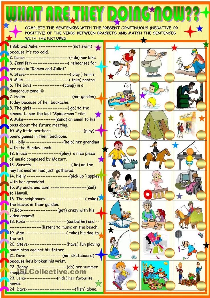Sentences with little. Present Continuous в английском языке Worksheets. Present Continuous упражнения для детей. Present Continuous Worksheets for Kids. Present Continuous упражнения 3 класс Worksheet.