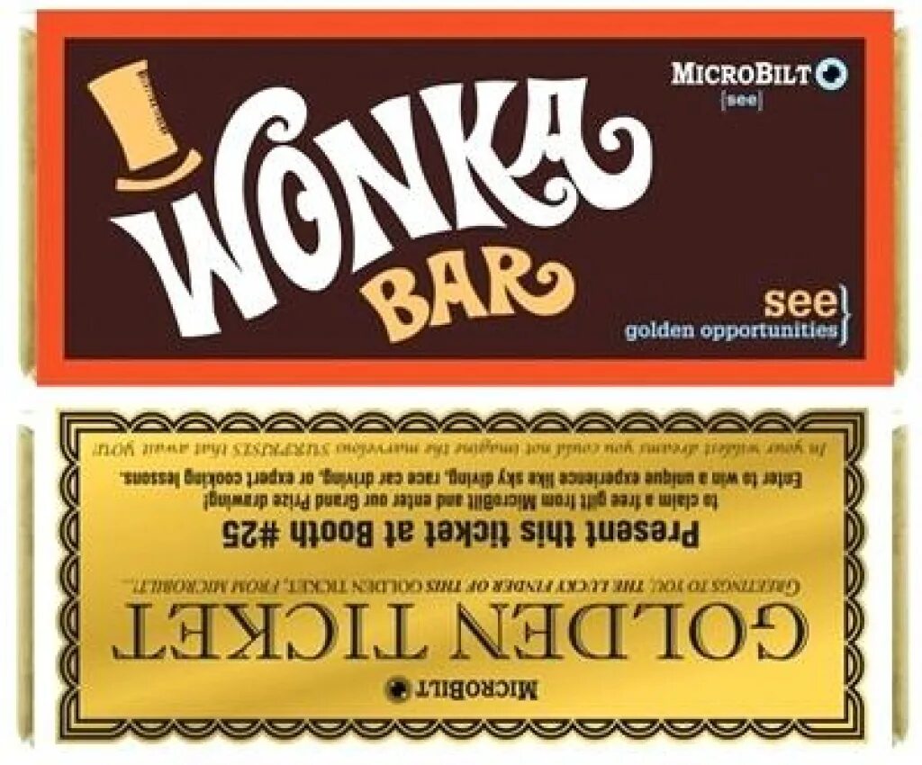 Wonka Bar шоколад. Чарли и шоколадная фабрика билеты