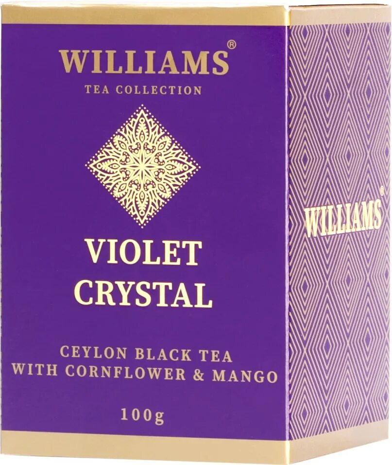 Чай черный Williams Violet Crystal 200г. Чай Вильямс Violet Crystal. Williams чай черный Williams - Purple Crystal. Фиолетовый чай 100.