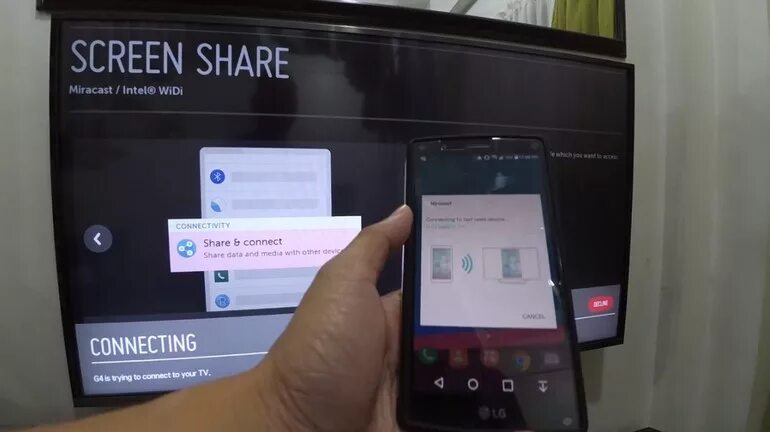 Как подключить screen share на телевизоре. Подключить телефон к телевизору lg. управлять телевизором с телефона lg. подключение телефона к телевизору lg. миракаст для телевизора.