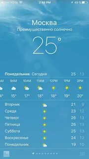 Программа погода на завтра