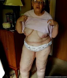 Granny saggy cellulite cum dump pig nancey