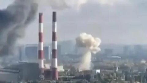 Попадание ракеты украины