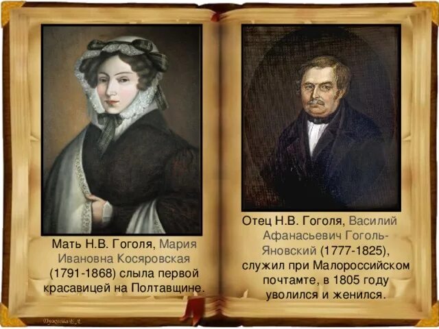 Какая фамилия николая гоголя. Отец Николая Васильевича Гоголя. Отец и мать Гоголя.