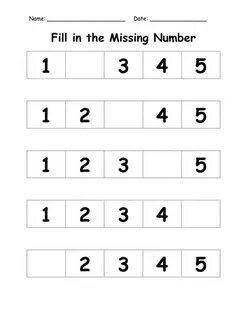 Fill in the missing numbers