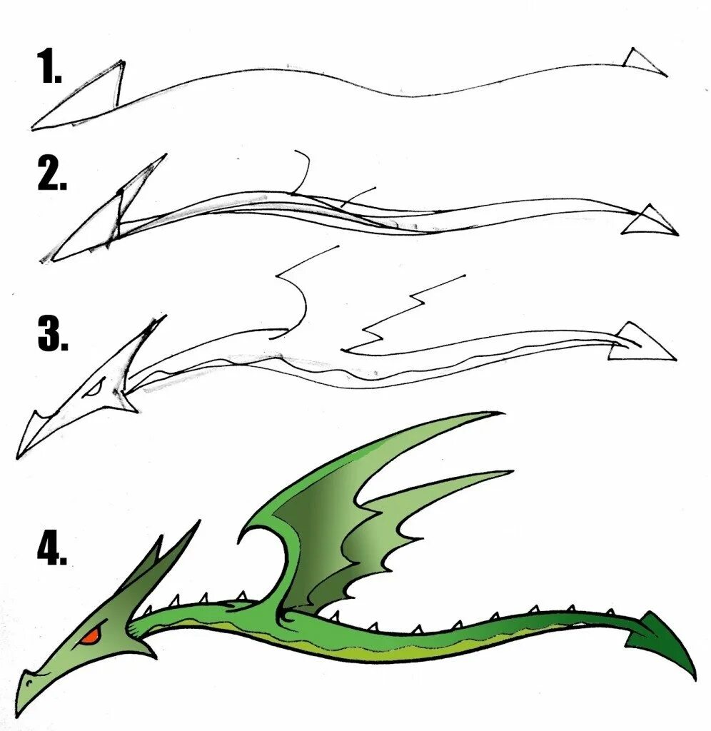 Каких драконов можно нарисовать