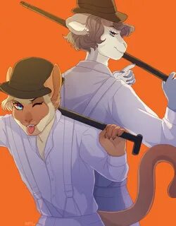 Clockwork orange fanart wth my OCs. 