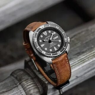 Leather watch