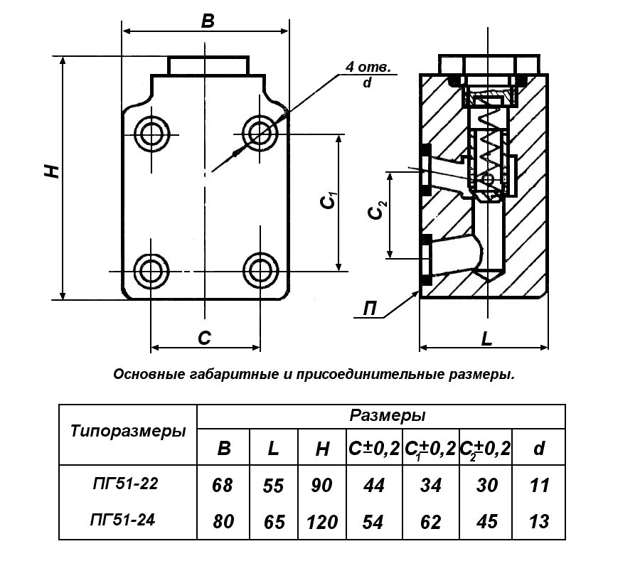 Типы пг. Обратный клапан пг51 чертеж. Клапан обратный пг51-24. Гидроклапан обратный пг51-22. Гидроклапан пг51-24.