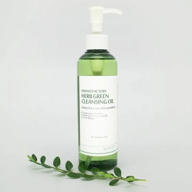 Herb Green Cleansing Oil 200ml. Manyo Herb Green Cleansing Oil. Manyo Factory Herb Green Cleansing Oil. Масло гидрофильное с травами Manyo Factory Herb Green Cleansing Oil 200ml.