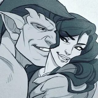 Goliath and Elisa Art by Evanakisa on Instagram Gargoyles art, Gargoyles disney,
