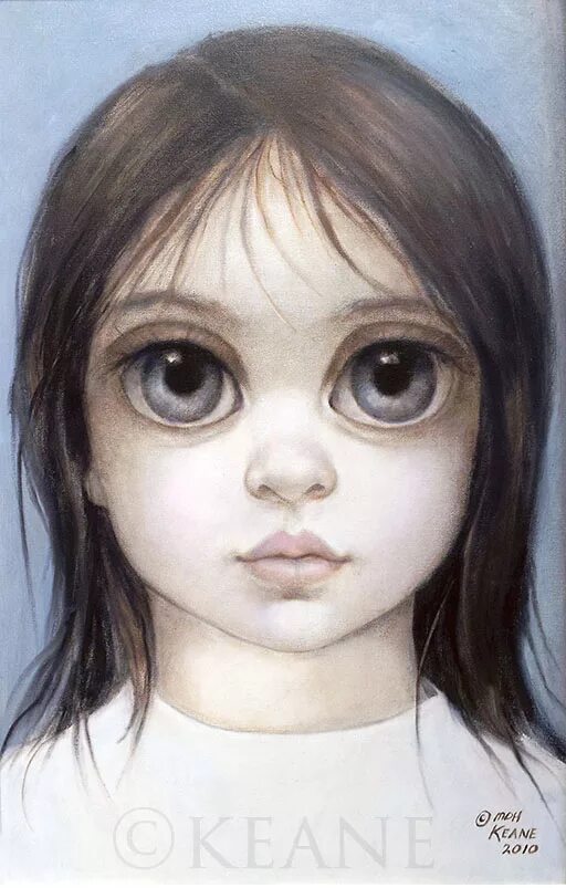 Кукольные глаза карандашом. Margaret keane художник. Мультяшная девочка с большими глазами. Рисунок больших глаз. Рисунок больших глаз.