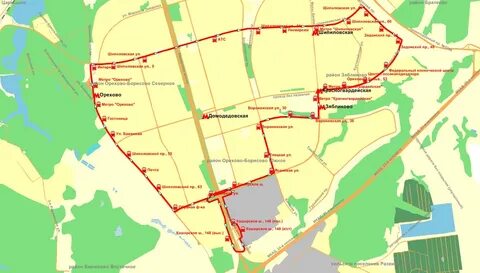 Маршруты автобусов орехово