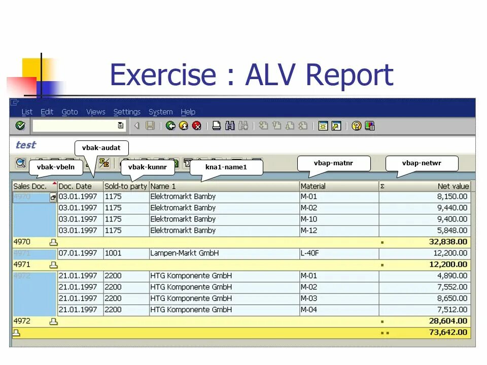Abap grid