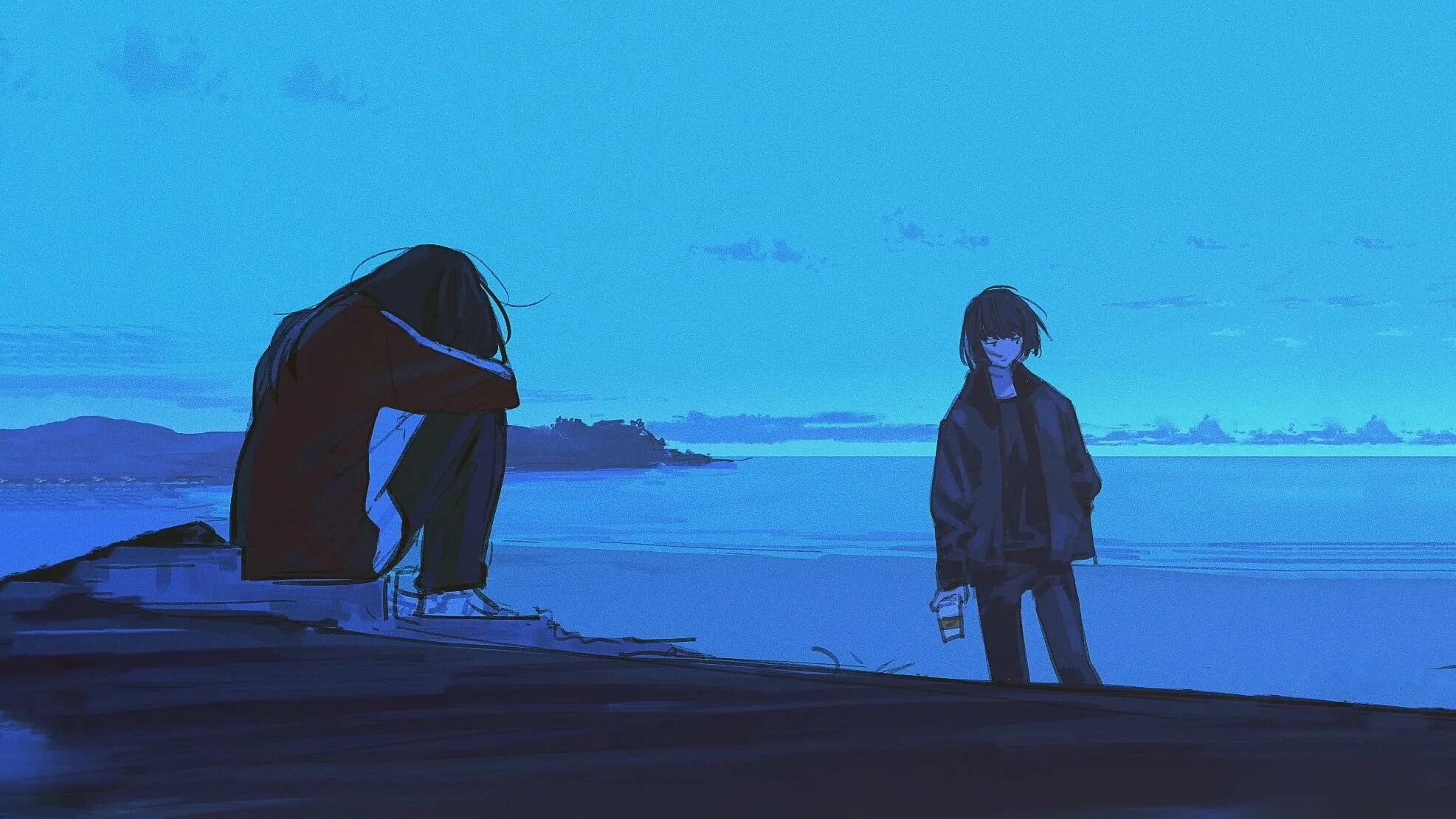 Stay stay me alone me. Аниме Эстетика депрессия. Грусть арт. Аниме грусть. Аниме одинокий.