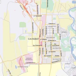 Районы стерлитамака на карте