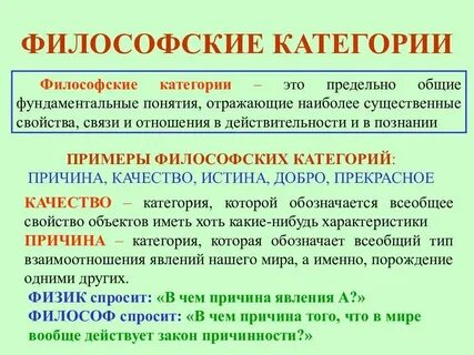Предельно общие понятия это