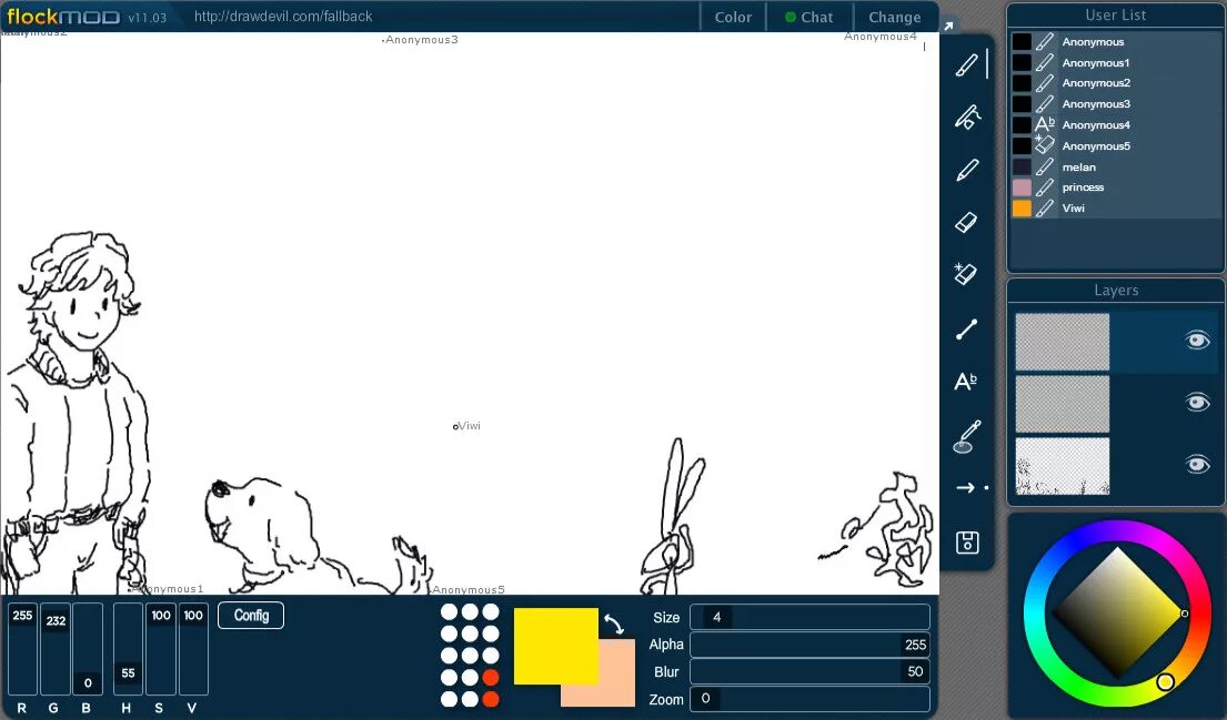 Графическая программа (Sketchpad). Draw chat. Draw chat виртуальная доска. Флокмод.