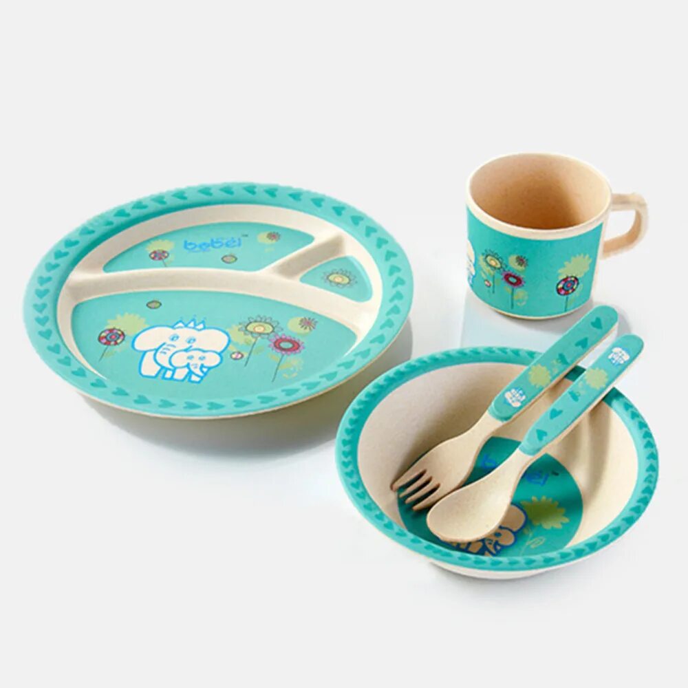 Baby Bamboo Plate посуда. Набор детской посуды. Набор детской посуды для еды. Детская тарелка.