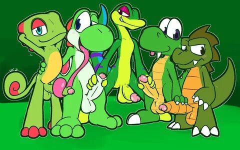 Rule34 - If it exists, there is porn of it / croc, ultilix, green yoshi, lizard-