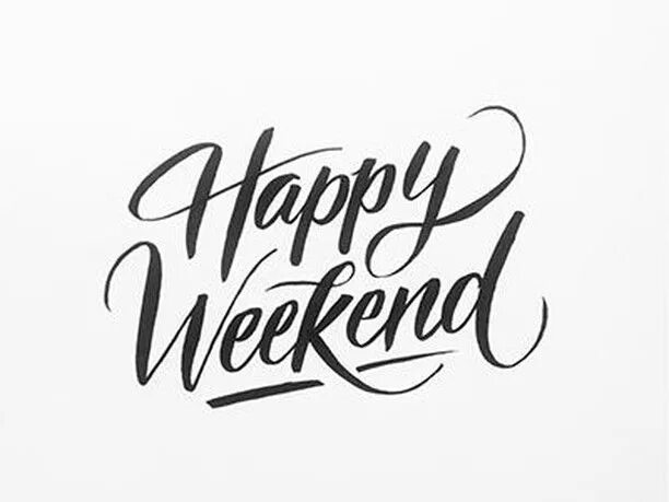 Weekend выходной. Weekend надпись. Надпись Happy weekend. Леттеринг русский.