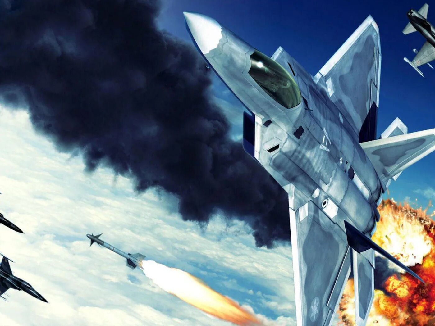 Ace combat x. Ace Combat f 22 Raptor. Истребитель Ace Combat. Воздушный бой Ace Combat. F-16 истребитель Ace Combat.