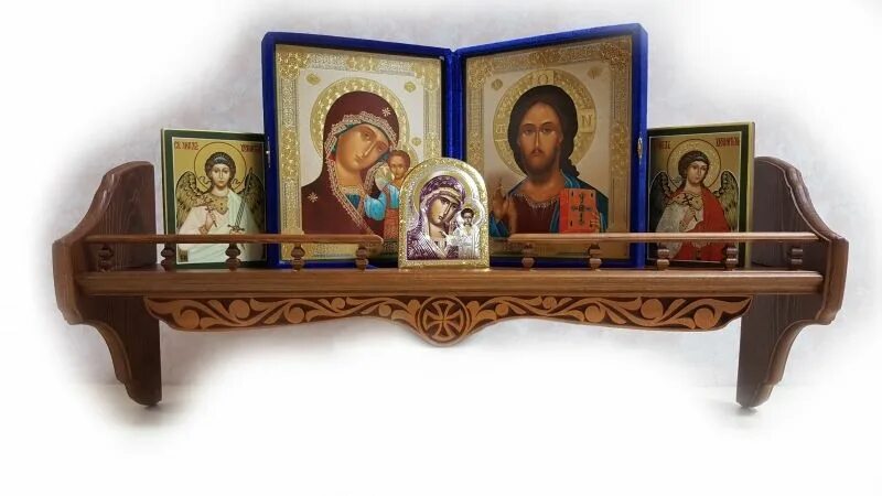 Полка для икон домашний угловой иконостас благовест. Полка для домашнего иконостаса. Полка для икон иконостас "благовест". Иконостас домашний угловой. Полка в храме.