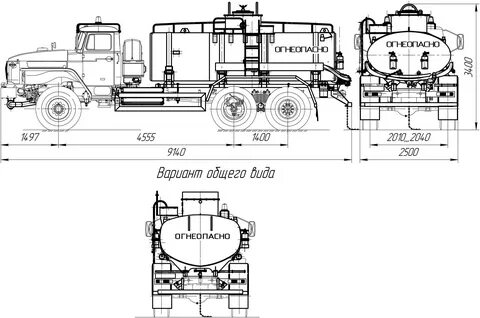 Урал 4320 чертеж