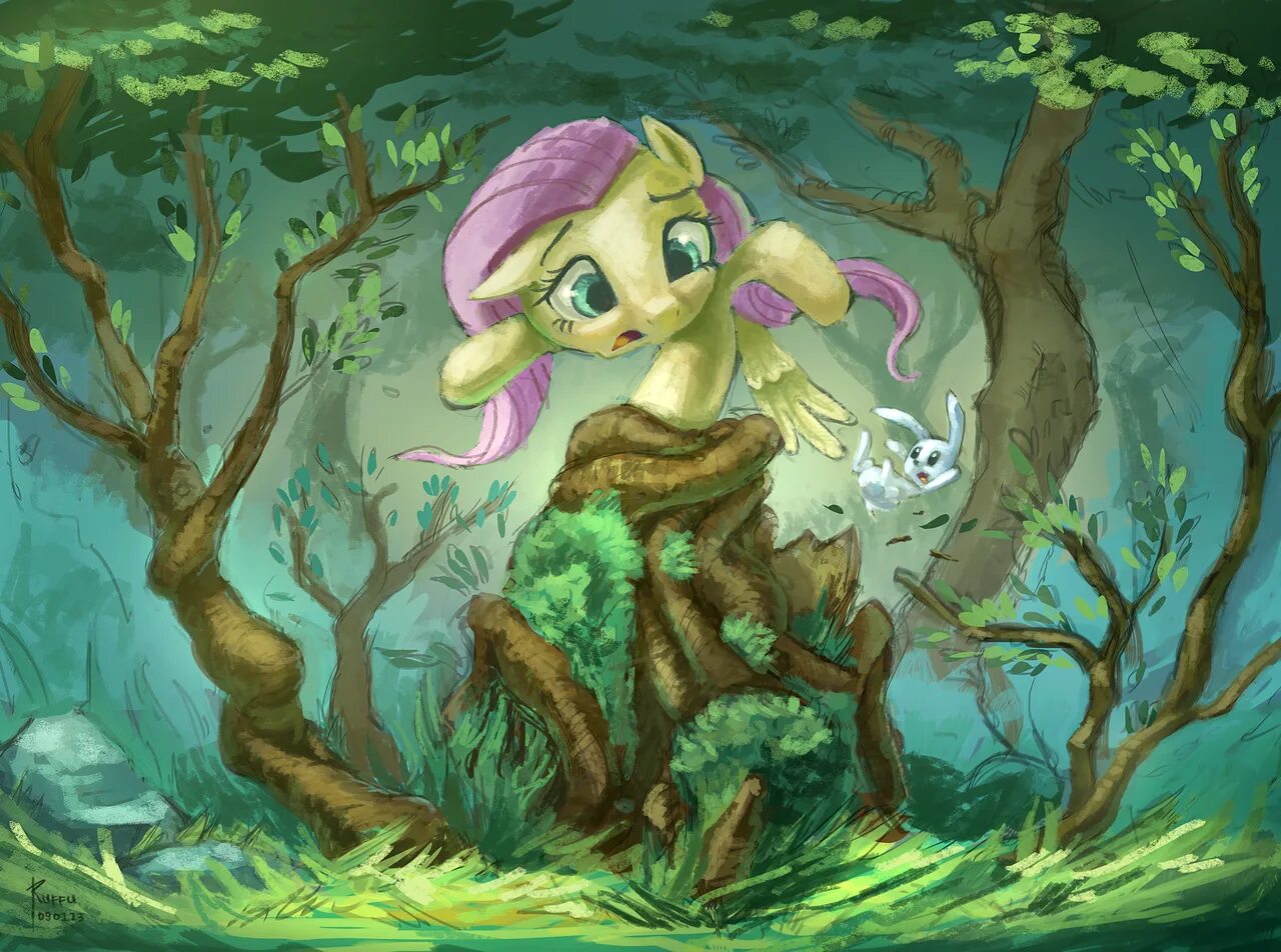 МЛП Флаттершай. My little Pony Everfree Forest. Everfree Forest MLP. Флаттершай Дриада.