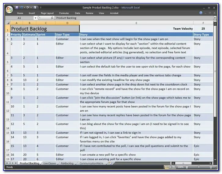 Selected editor