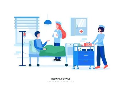 She works in the hospital