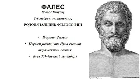 Фалес философия