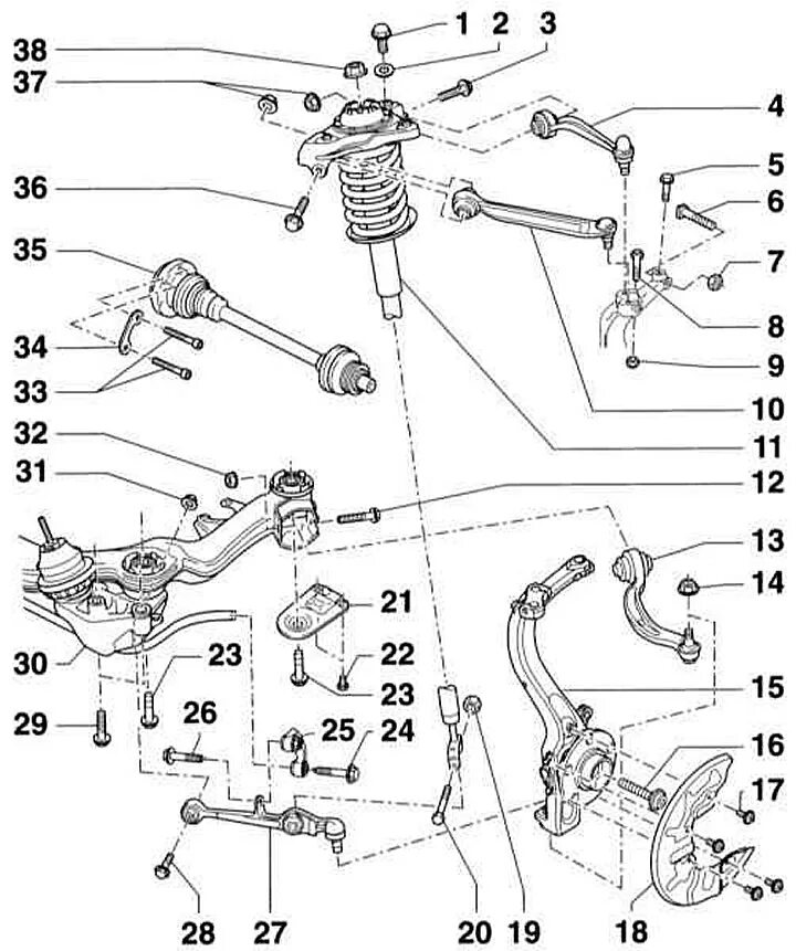 Ауди а4 передняя подвеска схема. Передняя подвеска Ауди а4 б5 схема. Задний рычаг передней подвески Ауди а4 б7. Подвеска Ауди а6 с5 схема.