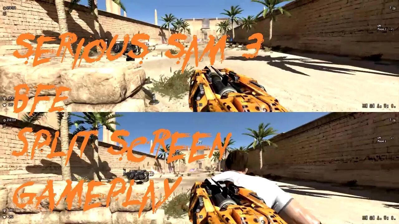 Sam split. Serious sam 3 сплит скрин. serious sam 2 split screen. serious sam разделение экрана.