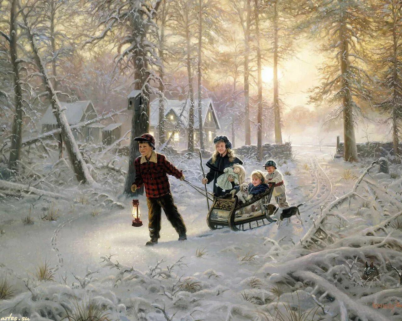 Емкая тема. Художник Mark Keathley. Художник Mark Keathley зима.