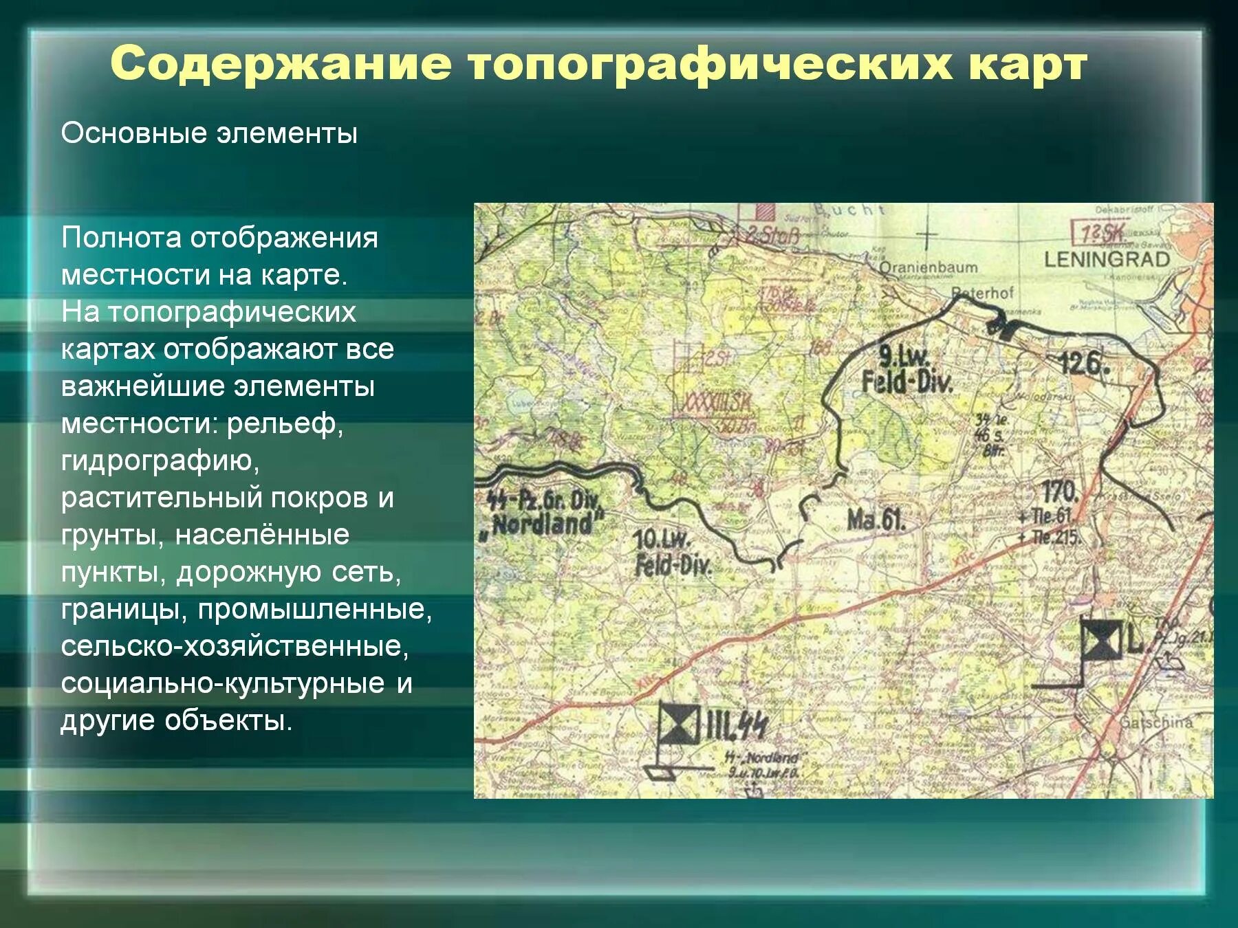 Содержание топографических карт. Элементы топографической карты. Военная топография ориентирование на местности. Содержание топографической карты.