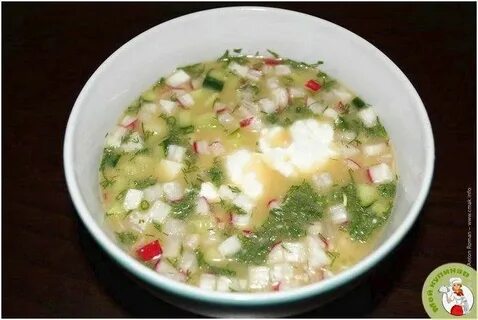 Окрошка с хреном