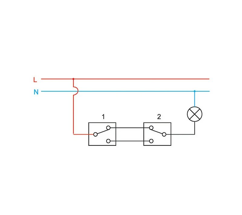 Одноклавишный переключатель схема подключения с 2 мест. Схема подсоединения проходных выключателей. Схема подключения проходного выключателя одноклавишного. Схема подключения проходного проходных выключателей. Соединение проходного выключателя