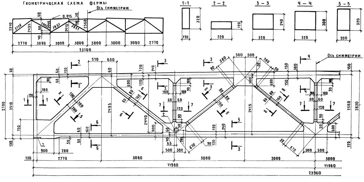 Фермы кабельные эстакады 24 м. 3.1 Фсп24 ферма. Типовые фермы 24 м металлические. Геометрическая схема фермы ЖБИ 3фс 24. 1.17 1 сборки