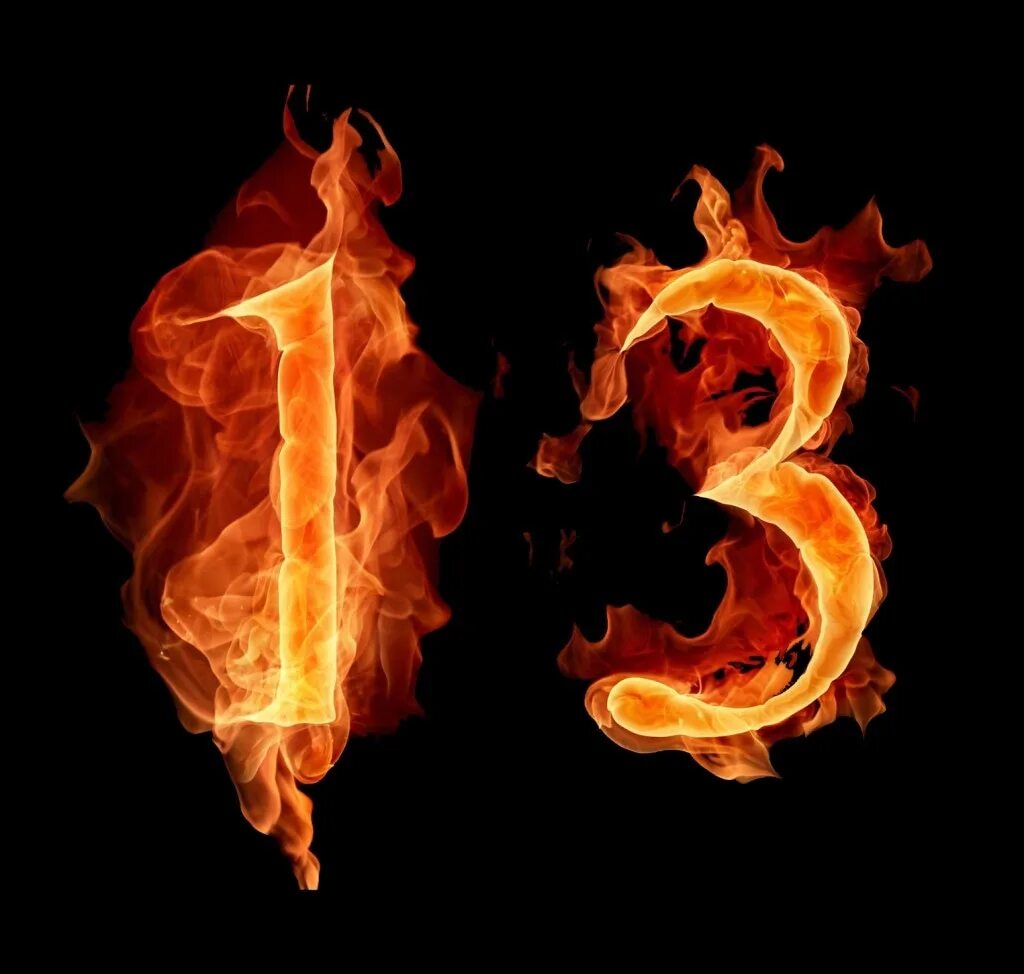 Изображение числа 13
