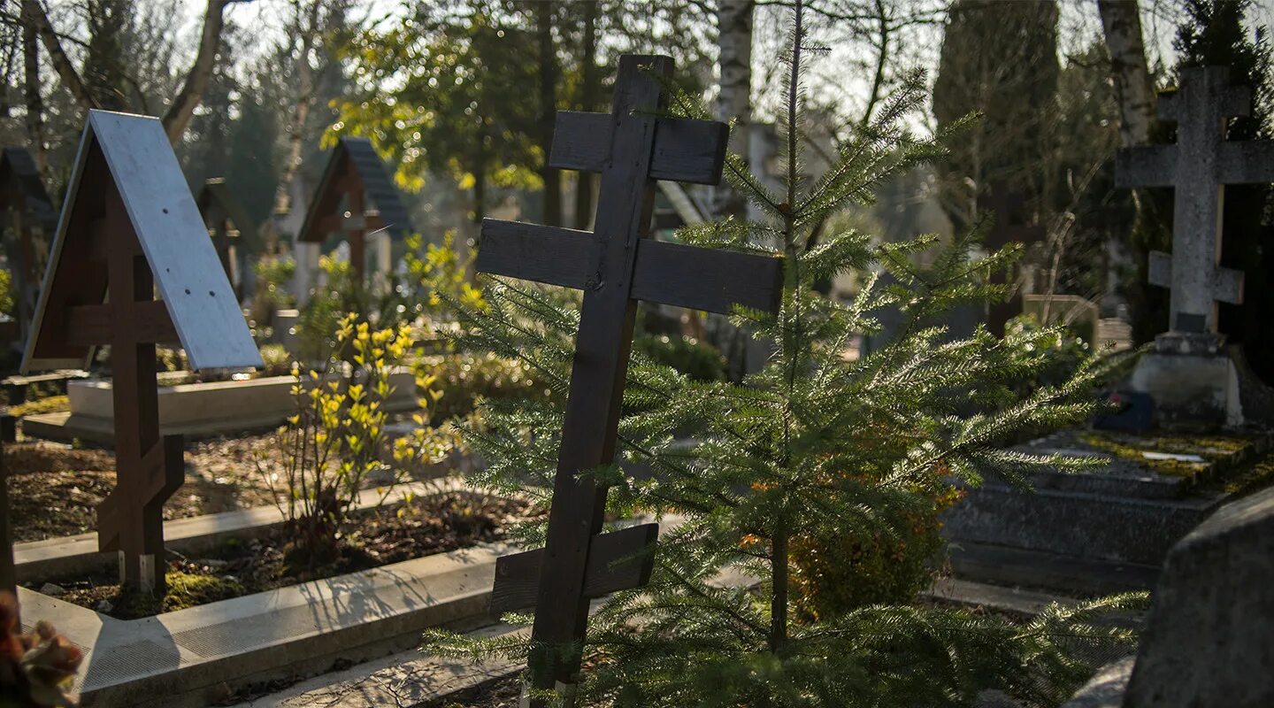 В троицк можно ходить на кладбище. Христианское кладбище. христианская могила.