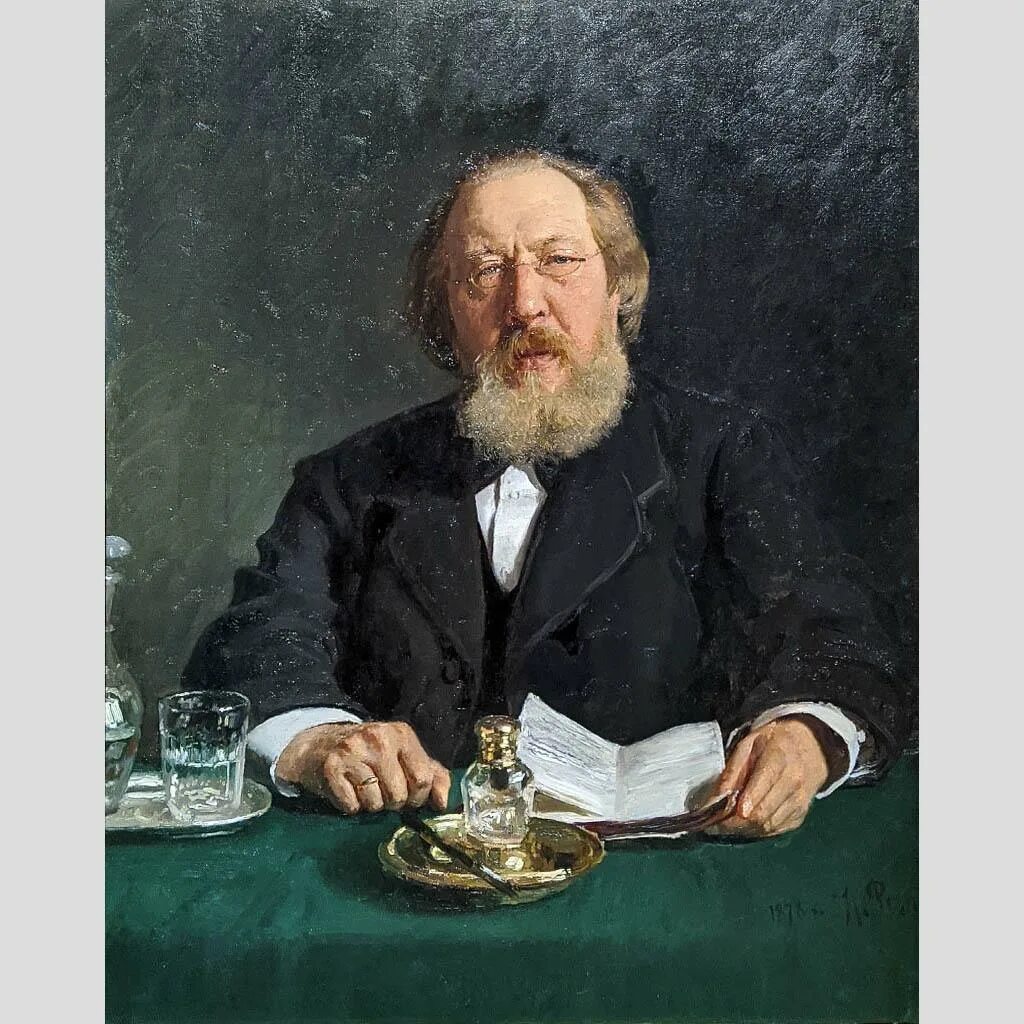 Менделеев в домашнем кабинете" 1907г. (1829-1905). Сеченов и. Репин ученый. Сеченов ученый.