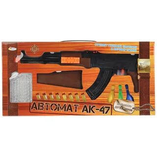 Игрушечная автомата ак 47 с пульками