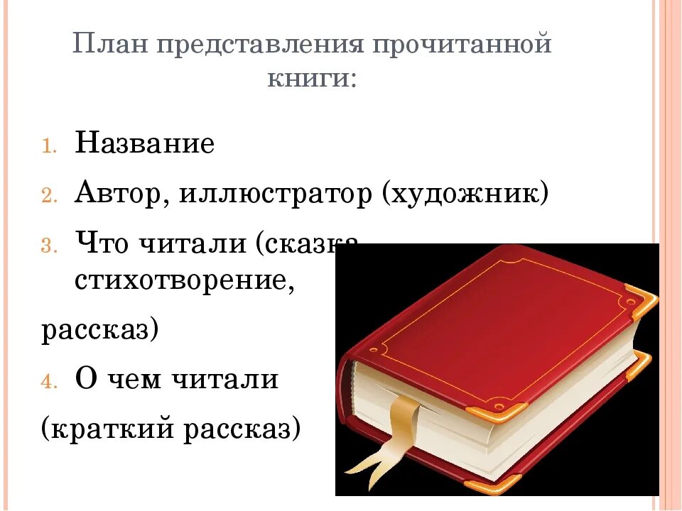 Пример прочитанного произведение. Представление прочитанной книги. План чтения книг. Внеклассное чтение в начальной школе. Презентация о прочитанной книге.