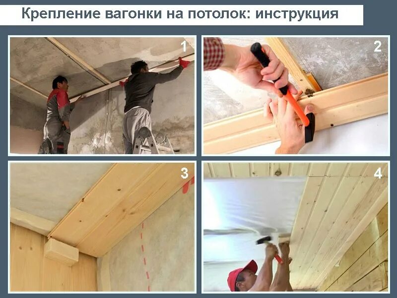 Как крепится вагонка