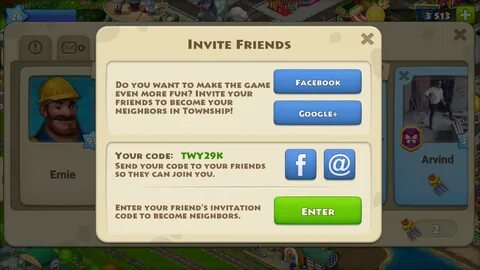Invite friends in games