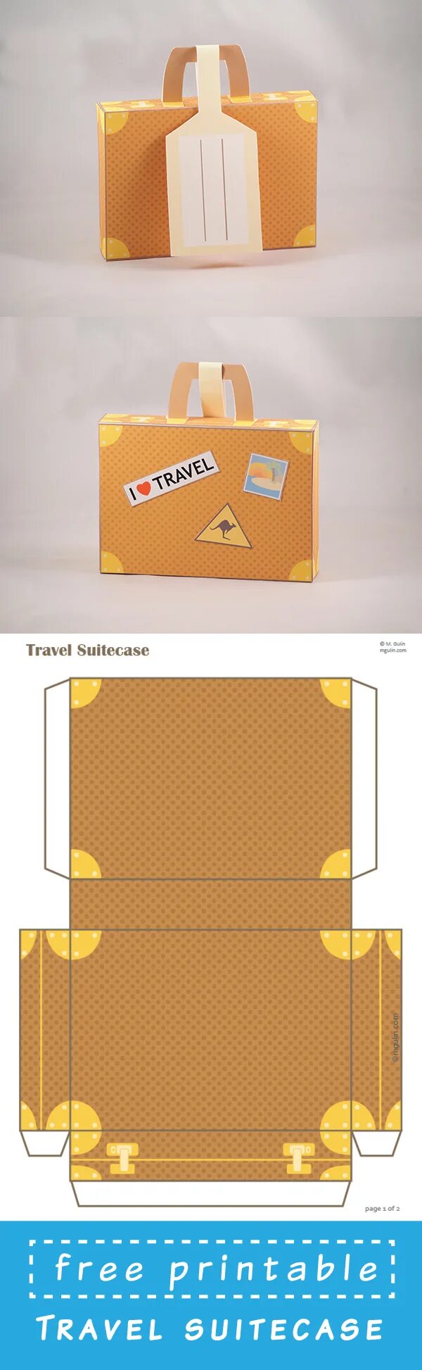 Схема чемодана из бумаги gabarit carte Box template, Paper box template, Gift box template