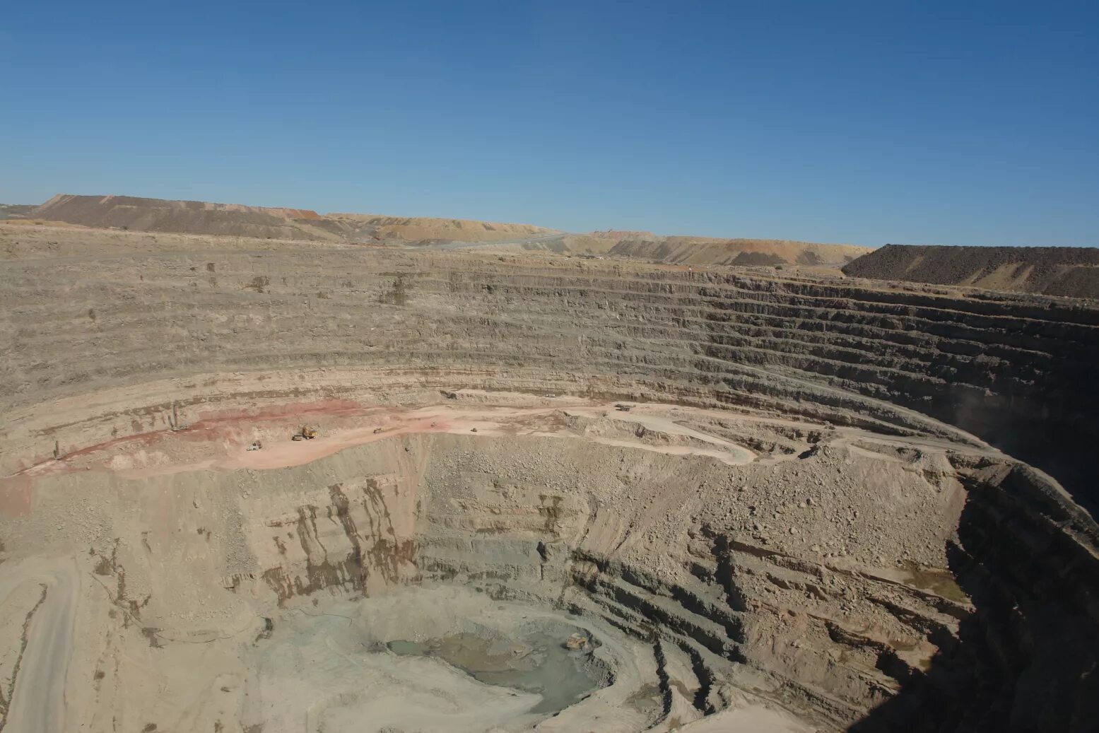 Pit Mining. Open Pit Mining. Mining Pit Dust Gypsum. Mining Pit Dust Gypsum stock. Open mining