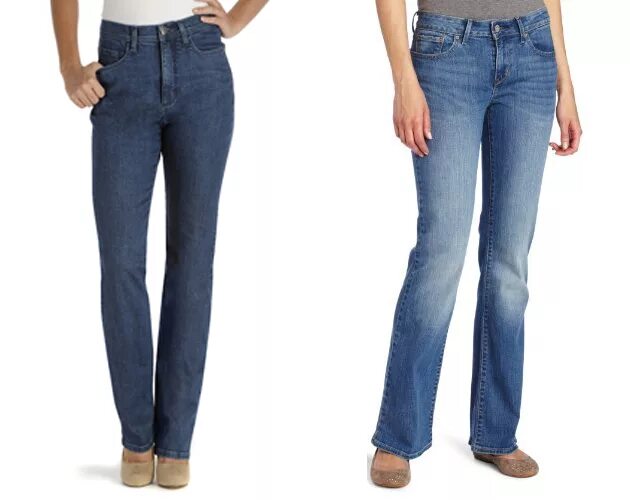 Какой длины должны быть прямые джинсы